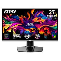 картинка монитор 26.5" msi mag 272up qd-oled x24 black (qd-oled, 3840x2160, hdmi+hdmi+dp+type c (15w), 0.03 ms, 178°/178°, 250 cd/m, 1500000:1, 240hz, pivot) от магазина Tovar-RF.ru