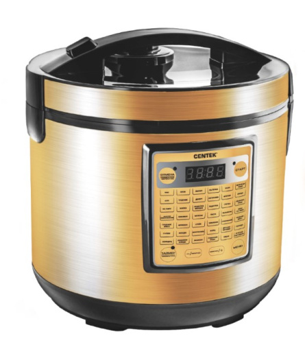 картинка мультиварка centek ct-1495 black ceramic (золото)	 от магазина Tovar-RF.ru