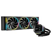 картинка сжо deepcool  lm360 argb soc-am5/am4/1200/1700/1851 черный 4-pin 19-36db al lcd 250w 1729gr ret (r-lm360-bkdmmc-1) от магазина Tovar-RF.ru