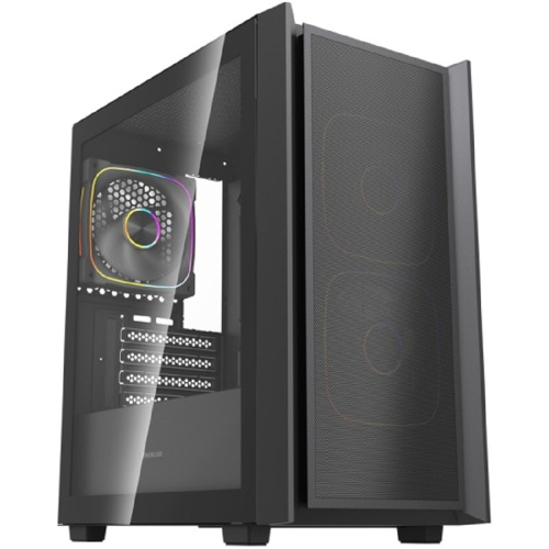 картинка Powercase Корпус Mistral SM03 ARGB, Tempered Glass, 3x120mm ARGB PWM fans, чёрный, mATX (CMMSM03B-A3) магазин Tovar-RF.ru являющийся официальным дистрибьютором в России картинка Powercase Корпус Mistral SM03 ARGB, Tempered Glass, 3x120mm ARGB PWM fans, чёрный, mATX (CMMSM03B-A3) от магазина Tovar-RF.ru
