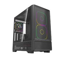 картинка powercase корпус ax5, black, tg, type-c, 2x 140mm +3x 120mm argb pwm fans, argb+pwm hub, nylon filters, чёрный, atx  (cjxa-a5) от магазина Tovar-RF.ru