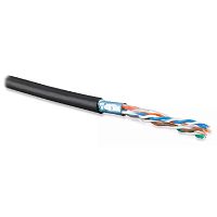 картинка кабель витая пара bion bcl-f5460-381 f/utp, кат.5e, 4x2x0,46 мм awg 25, медь, одножильный, pe, для внешней прокладки, 305м, черный от магазина Tovar-RF.ru