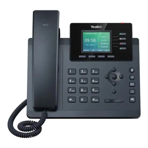 картинка телефон sip yealink sip-t34w 4 аккаунта, wi-fi, usb, цветной экран, poe, gige от магазина Tovar-RF.ru