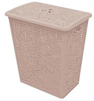 картинка Корзина для белья KEEPLEX KL120511005 Fiori 35л розовый топаз от магазина Tovar-RF.ru