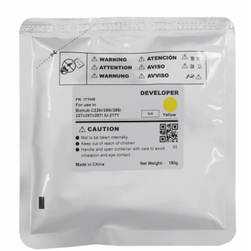 картинка девелопер iu-217y-developer для konica minolta bizhub c227i/c257i/c287i (cet) yellow, 180г, 90000 ст от магазина Tovar-RF.ru