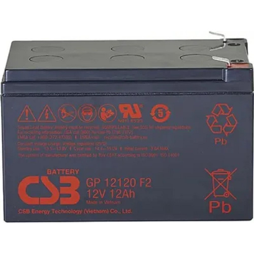 картинка csb батарея gp12120 (12v/12ah)  f2 от магазина Tovar-RF.ru