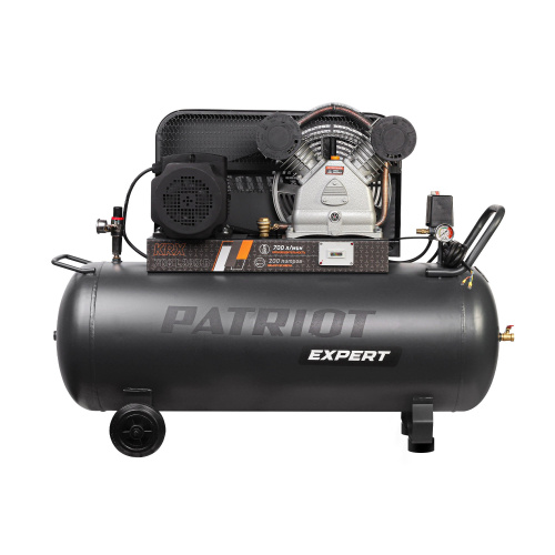 картинка компрессор patriot krx 700 l200 d [545302345] { поршневой, ременной, масляный, 700 л/мин, 200 л, 10 бар, 4 квт, 400 в } от магазина Tovar-RF.ru