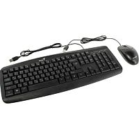 картинка клавиатура + мышь genius smart km-200 {комплект, черный, usb} [31330003402/31330003416] от магазина Tovar-RF.ru